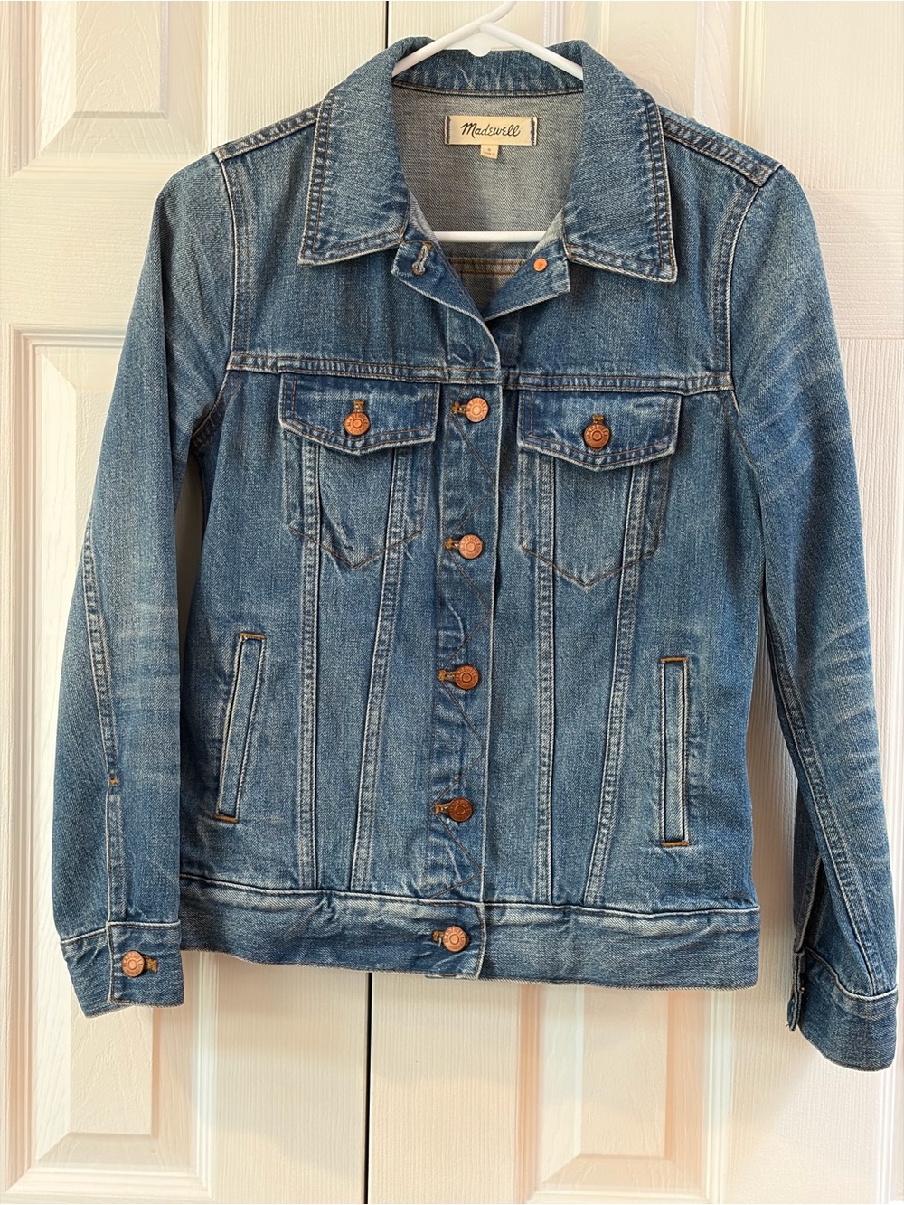 Madewell Blue Trucker Denim/Jean Jacket Size S